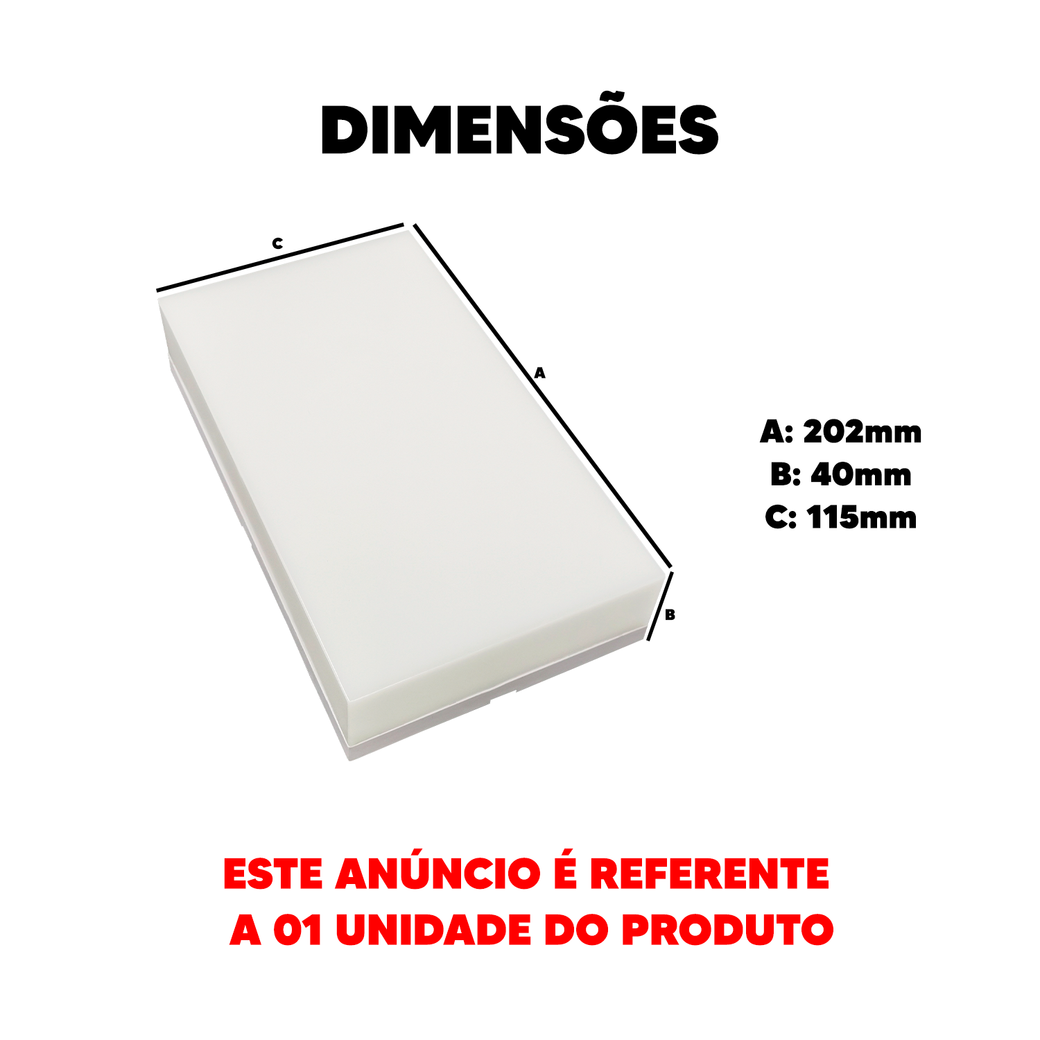 Arandela Led Hummer Flat 12W 4000k Branco Neutro Bivolt IP65 Branco Avant