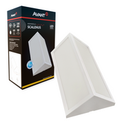 Arandela Led Scalenus 12W 2700k  Branco Quente Bivolt IP65 Sobrepor Branco Avant