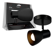 Spot Led Noir E27 110v/220v Bivolt Preto Brilho Avant
