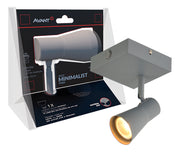 Spot Led Minimalist GU10 110v/220v Bivolt Cinza Fend Avant