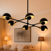 Luminaria Pendente Led Cumbuca G9 Preto Fosco Deluxe