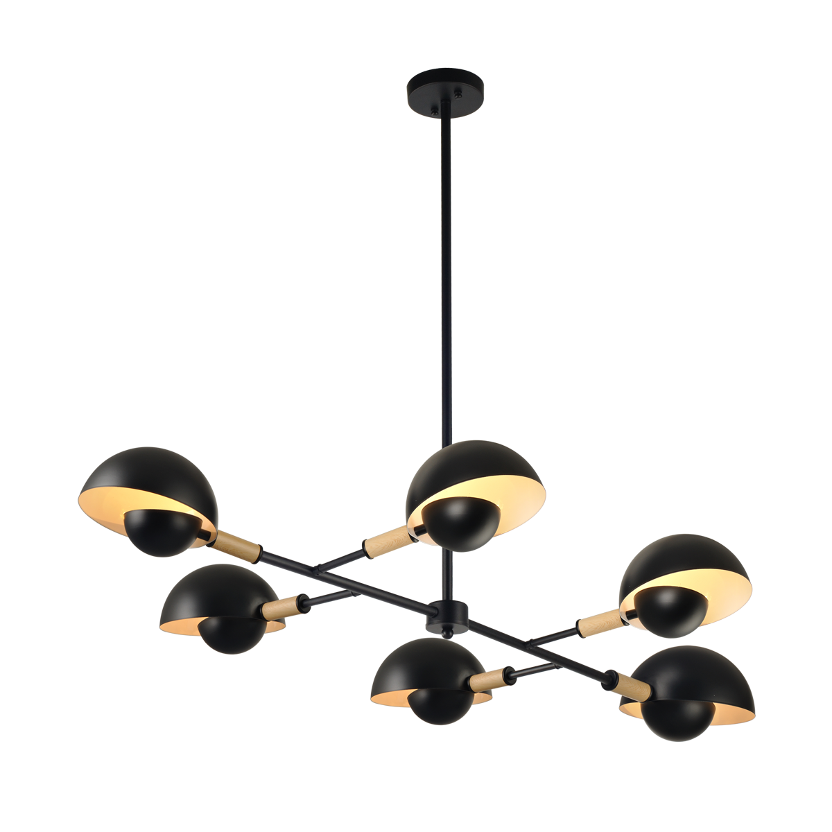 Pendente Led Cumbuca G9 Preto Fosco Avant