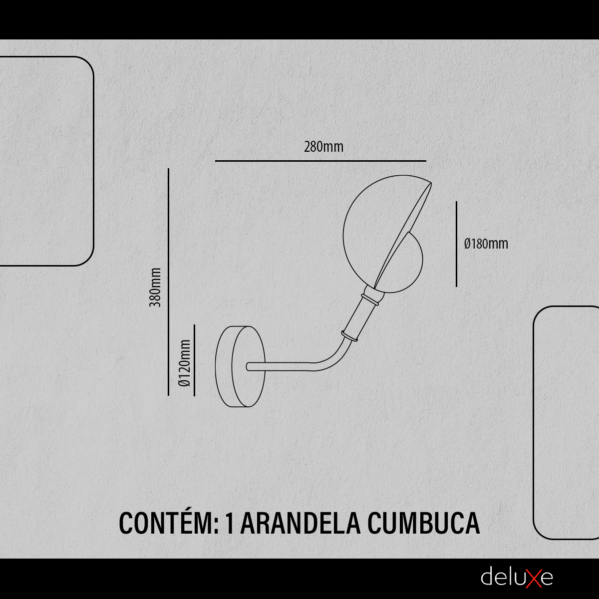 Arandela Cumbuca Fixa Luminária De Parede Base G9 Avant
