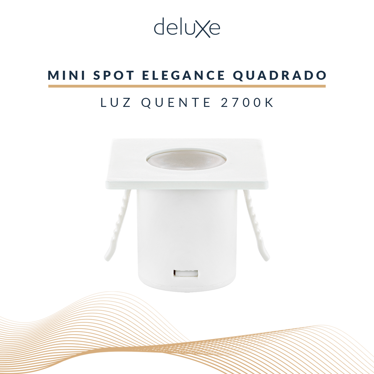 Mini Spot Led Elegance 1,5w 2700k Branco Quente IP20 Bivolt Branco Avant
