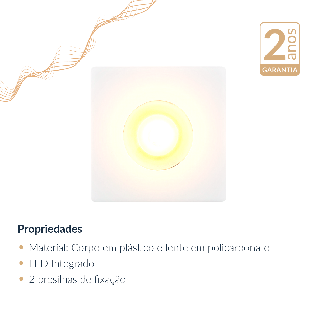 Mini Spot Led Elegance 1,5w 2700k Branco Quente IP20 Bivolt Branco Avant
