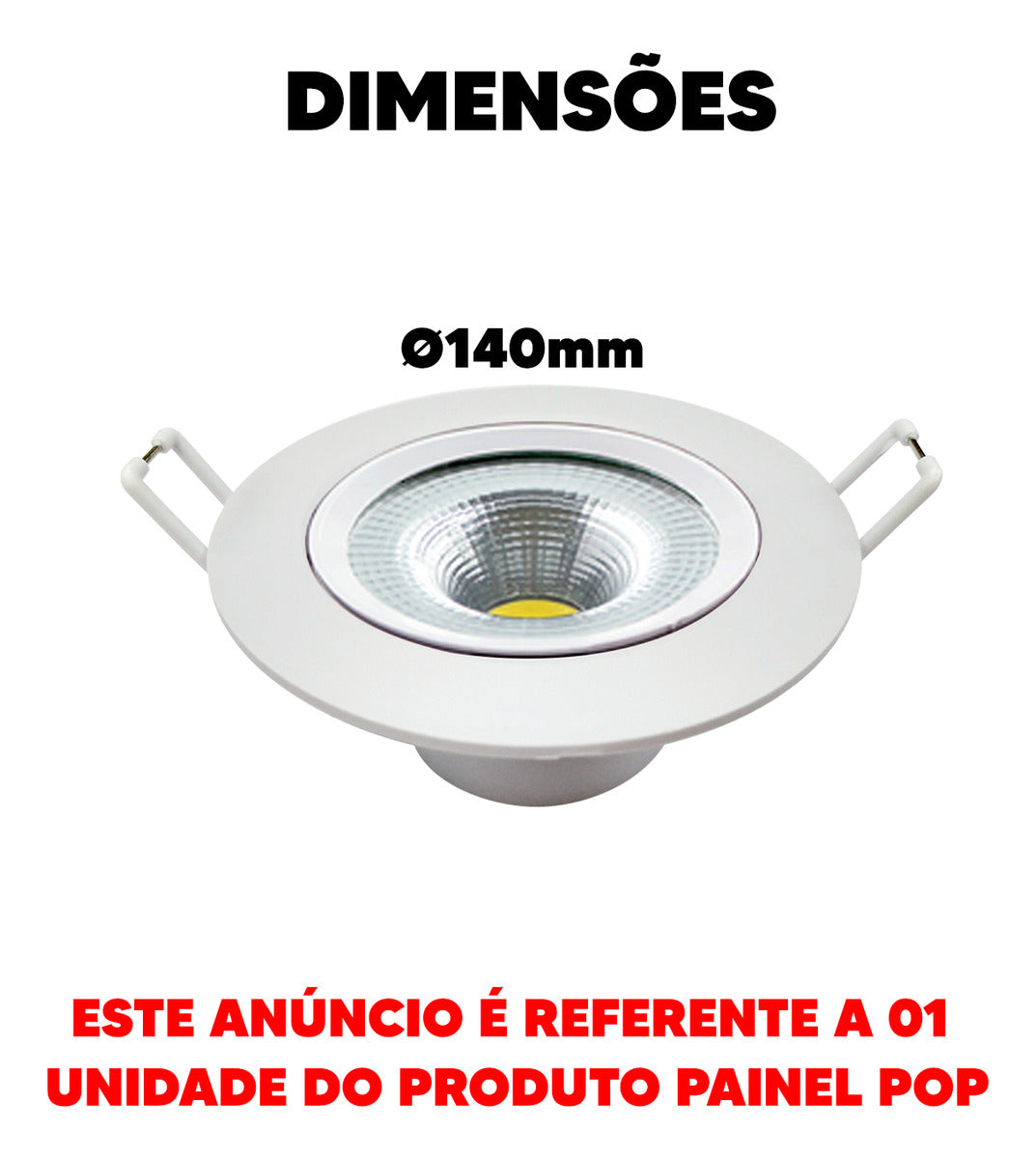 Spot Led Authentic Emb. Redondo 12w 3000k 14cm BF Avant