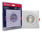 Spot Led Authentic Emb. Quadrado 12w 4000k 14cm BF Avant