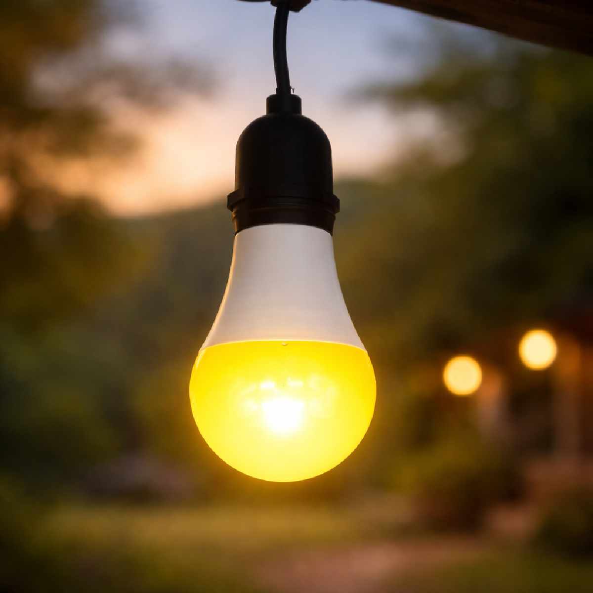 Lâmpada Led Pera Anti-Inseto 12w 3200k Amarelo E27 IP20 Branco Bivolt Avant