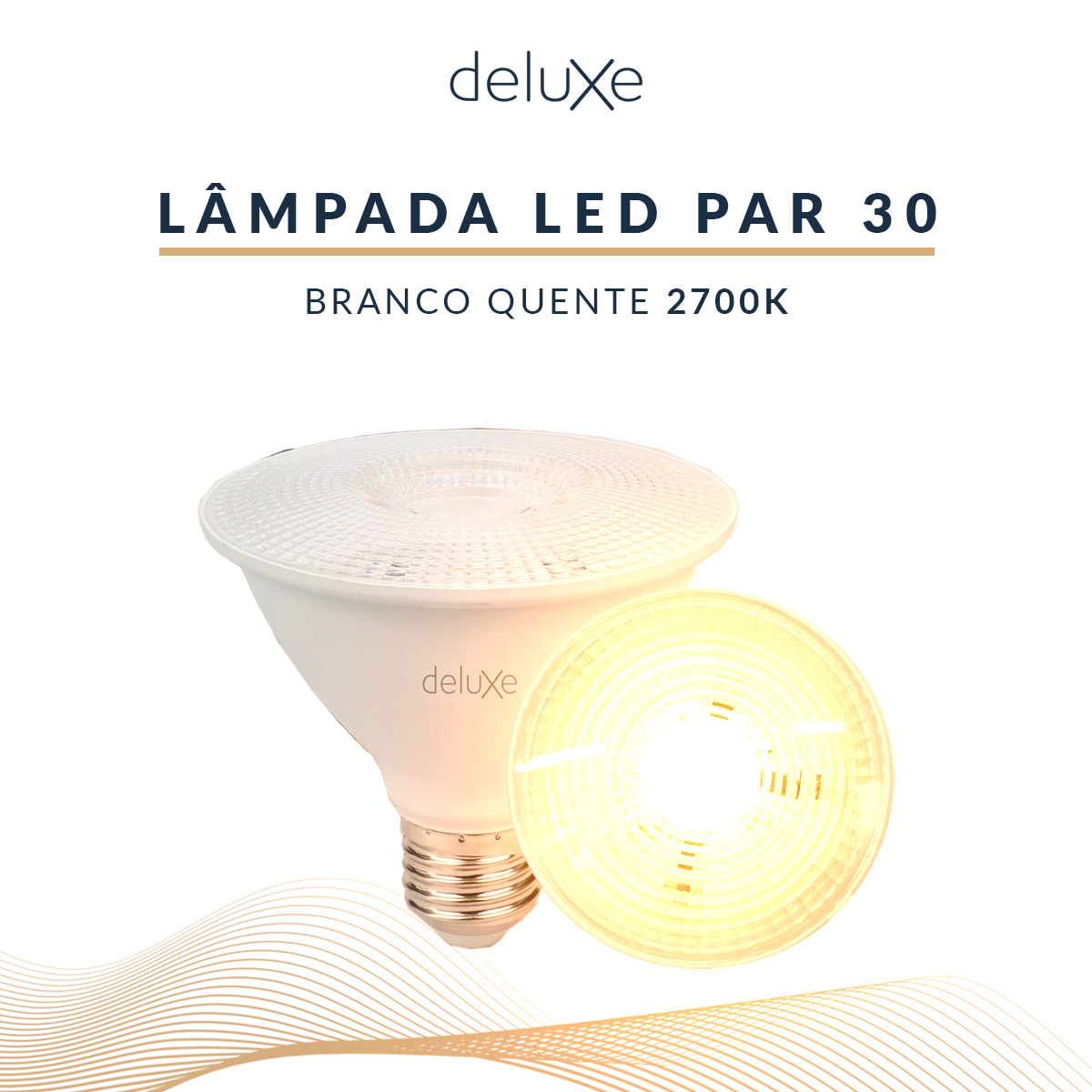 Lâmpada Led Par30 11w 2700k Branco Quente E27 IP20 Bivolt Branco Avant