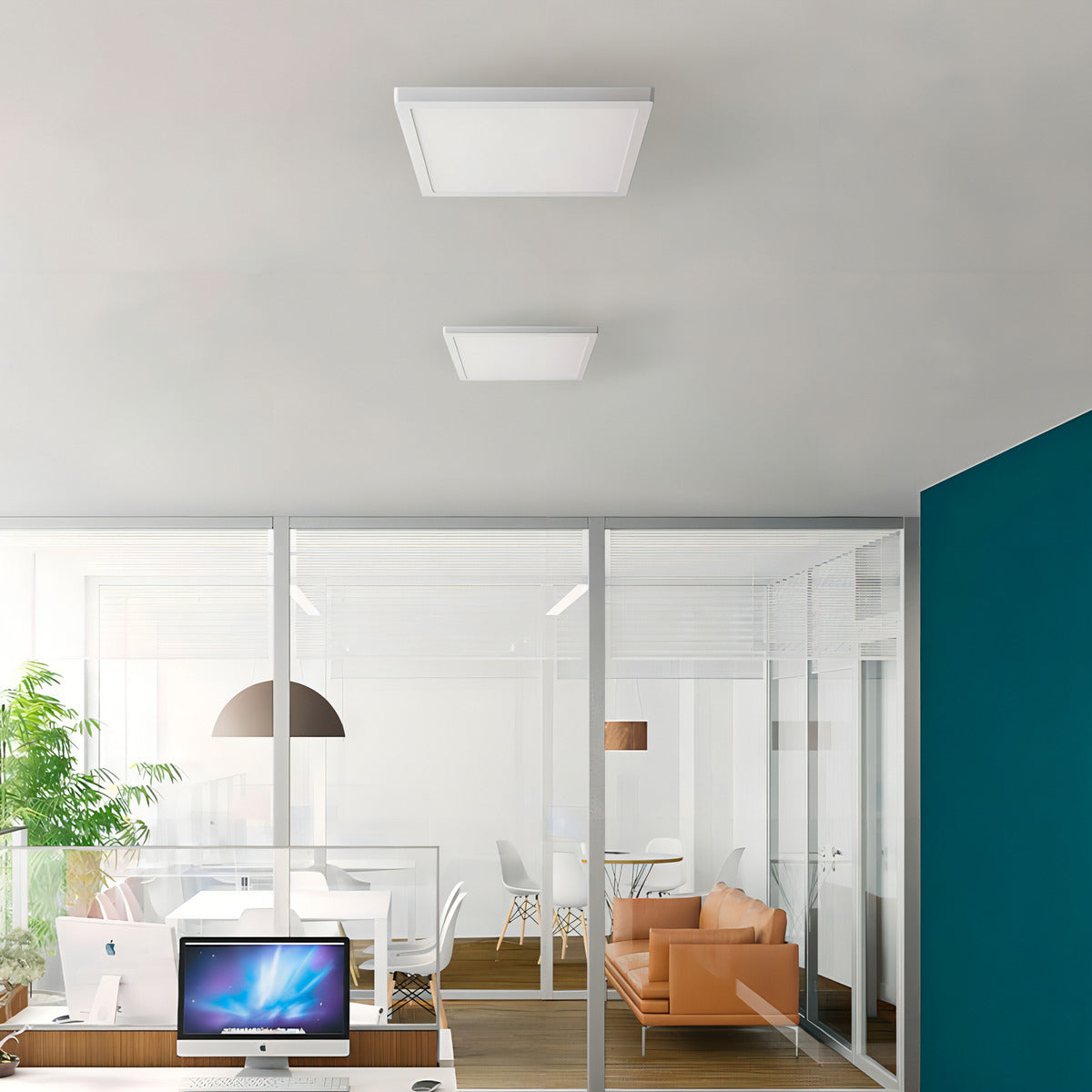 Painel Pop Sobrepor 24W 6500k Branco Frio Bivolt 26,5cm Quadrado Branco Avant