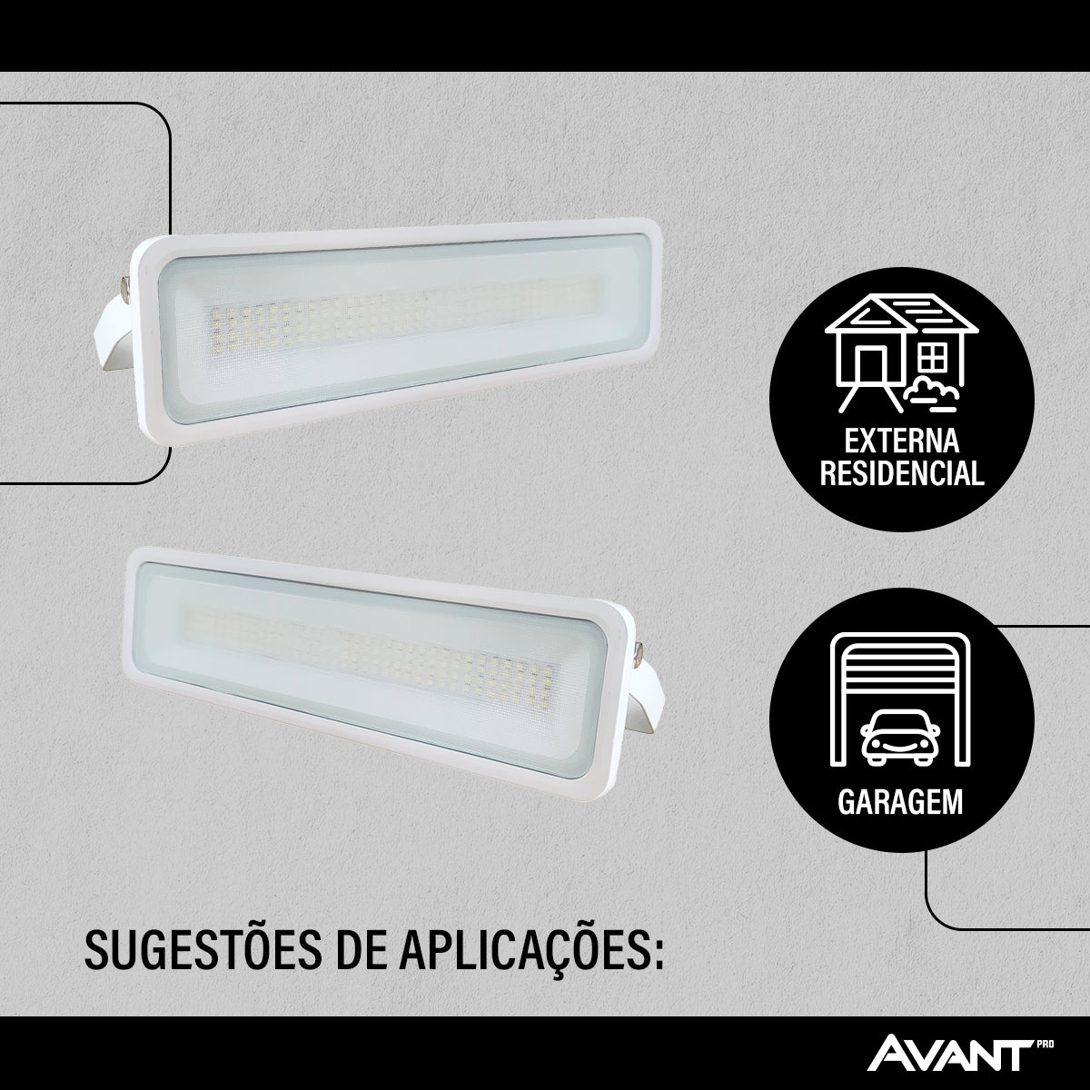 Refletor Led Facciata 20w 6500k Branco Frio Bivolt IP66 Branco Avant Pro