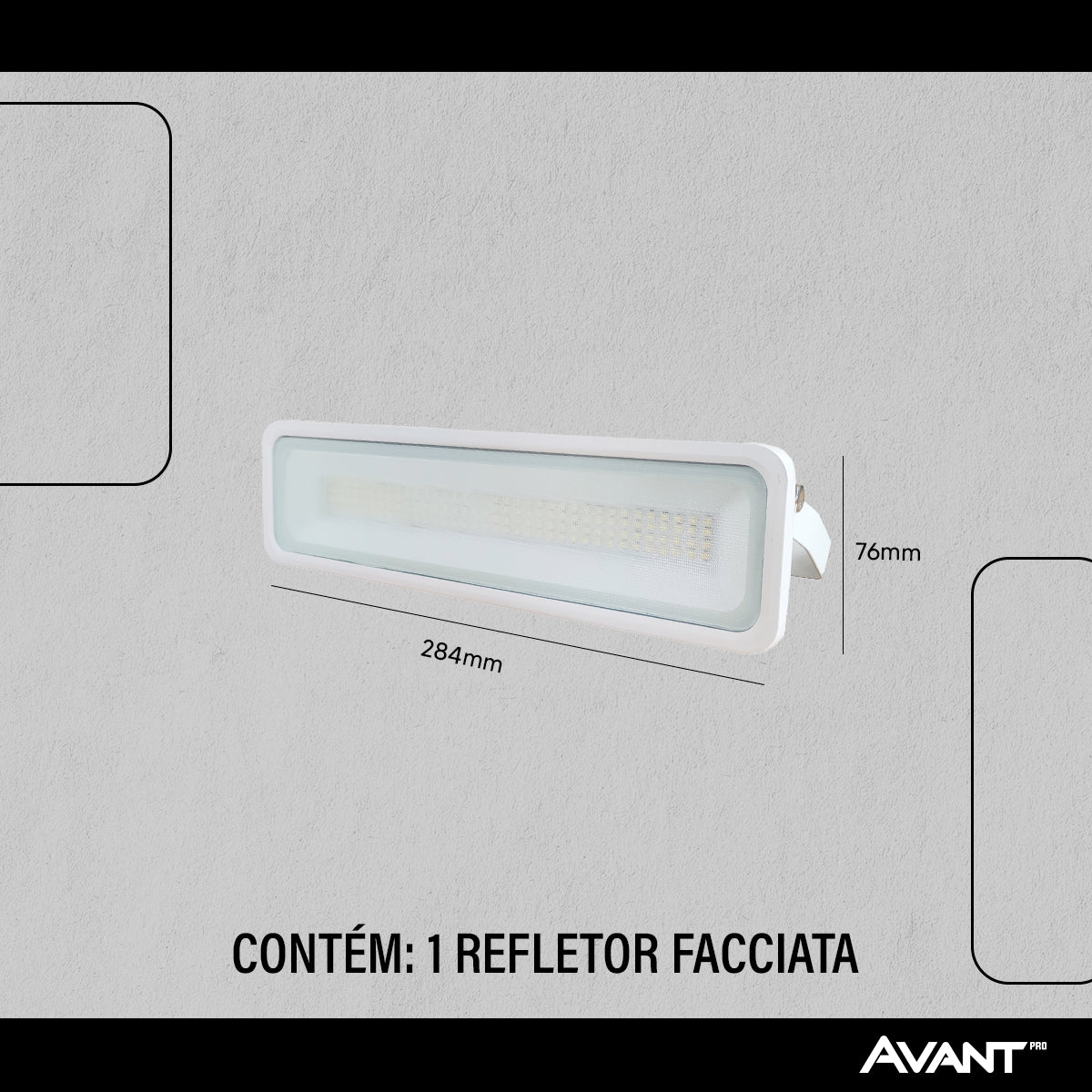 Refletor Led Facciata 20w 6500k Branco Frio Bivolt IP66 Branco Avant Pro