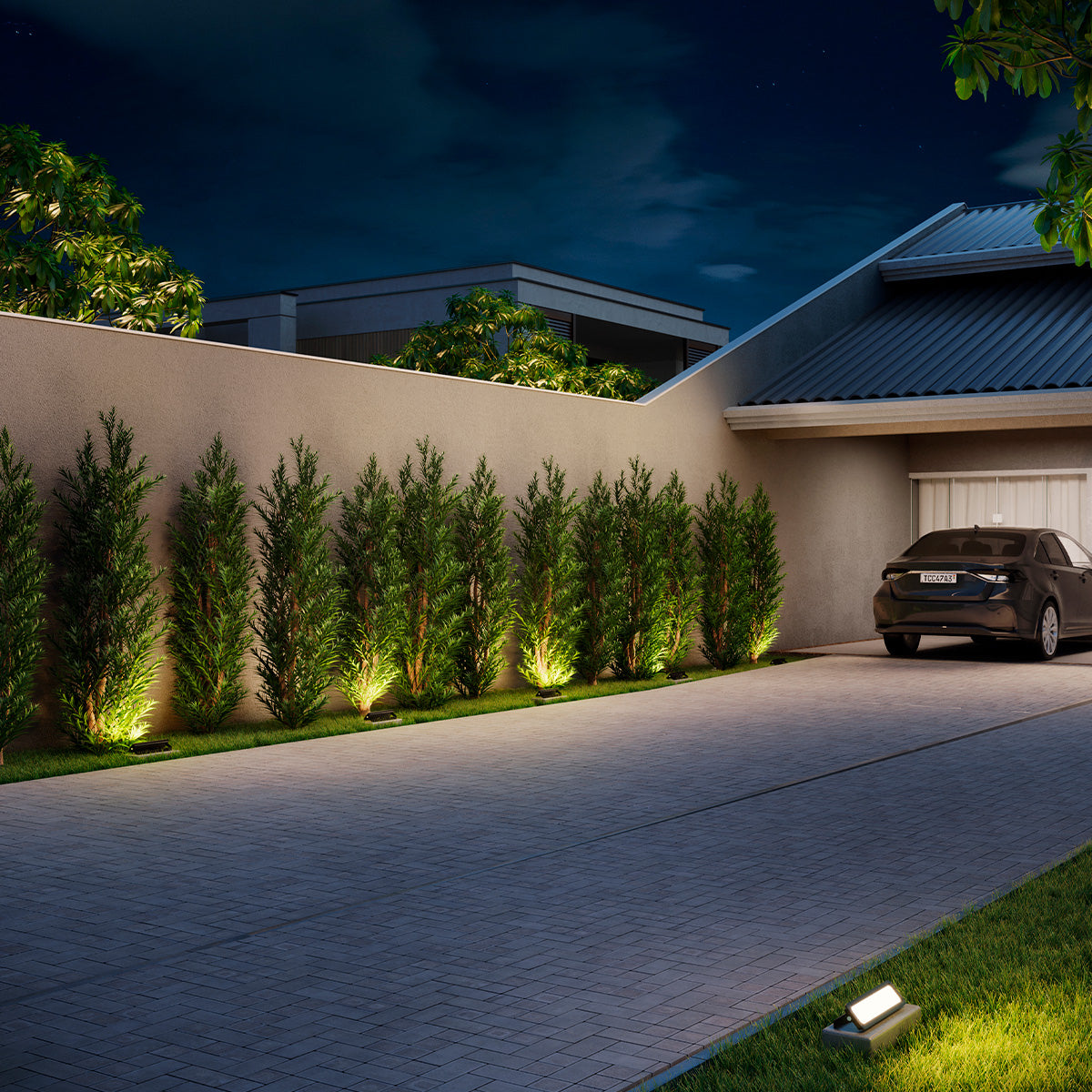 Refletor Led Facciata 20w 4000k Branco Neutro Bivolt IP66 Branco Avant Pro