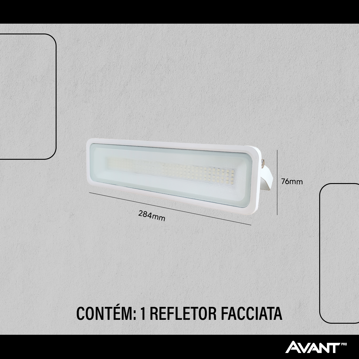 Refletor Led Facciata 20w 3000k Branco Quente Bivolt IP66 Branco Avant Pro