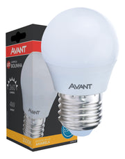 Lampada Led Bola 4w 2700k 110v/220v Bivolt E27 Branco Avant