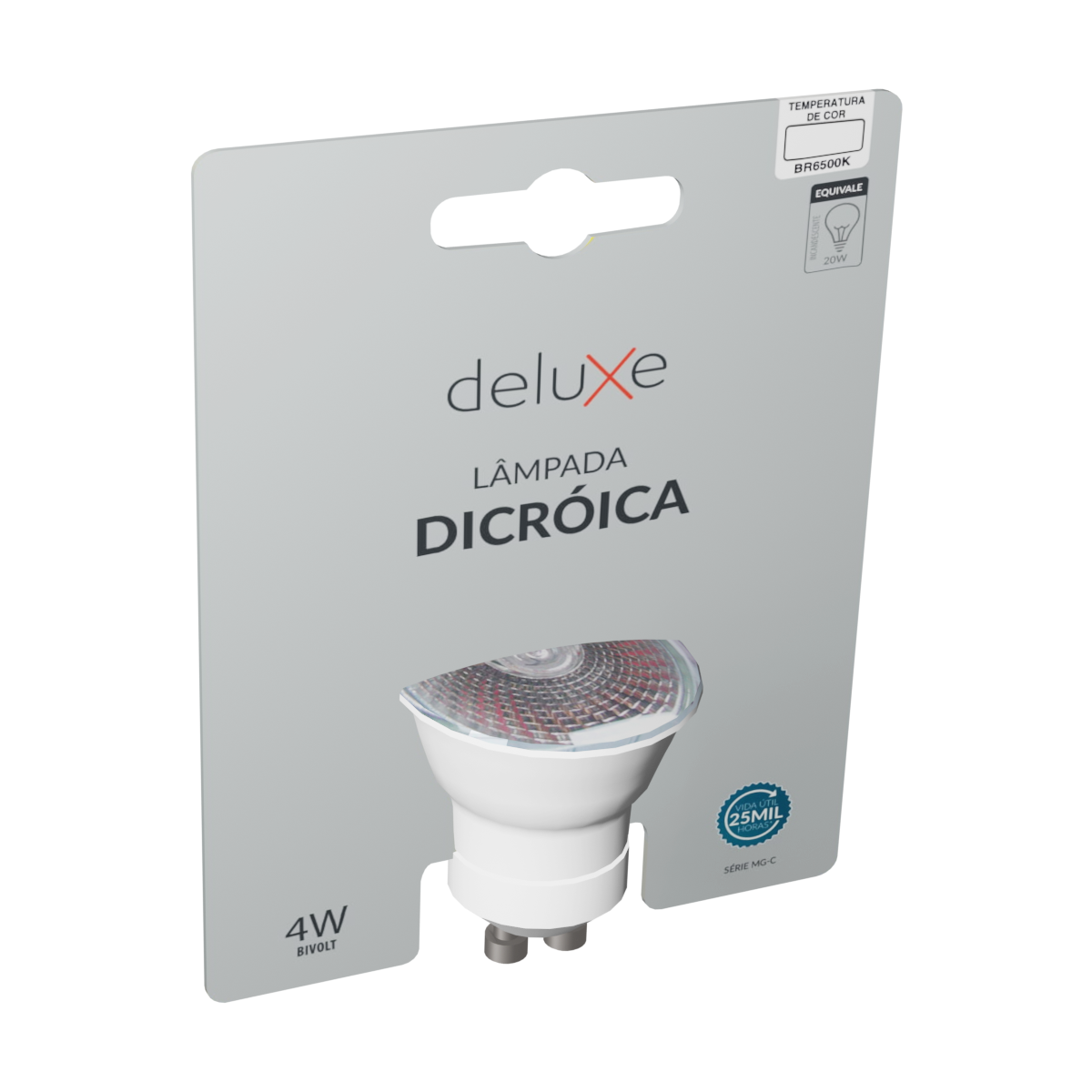 Lâmpada Led Dicróica MR16 8w 6500k Branco Frio GU10 IP20 Bivolt Branco Avant