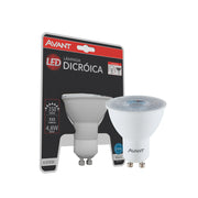 Lampada Led Dicróica MR16 4,8w 350lm 6500K GU10 Branco Avant