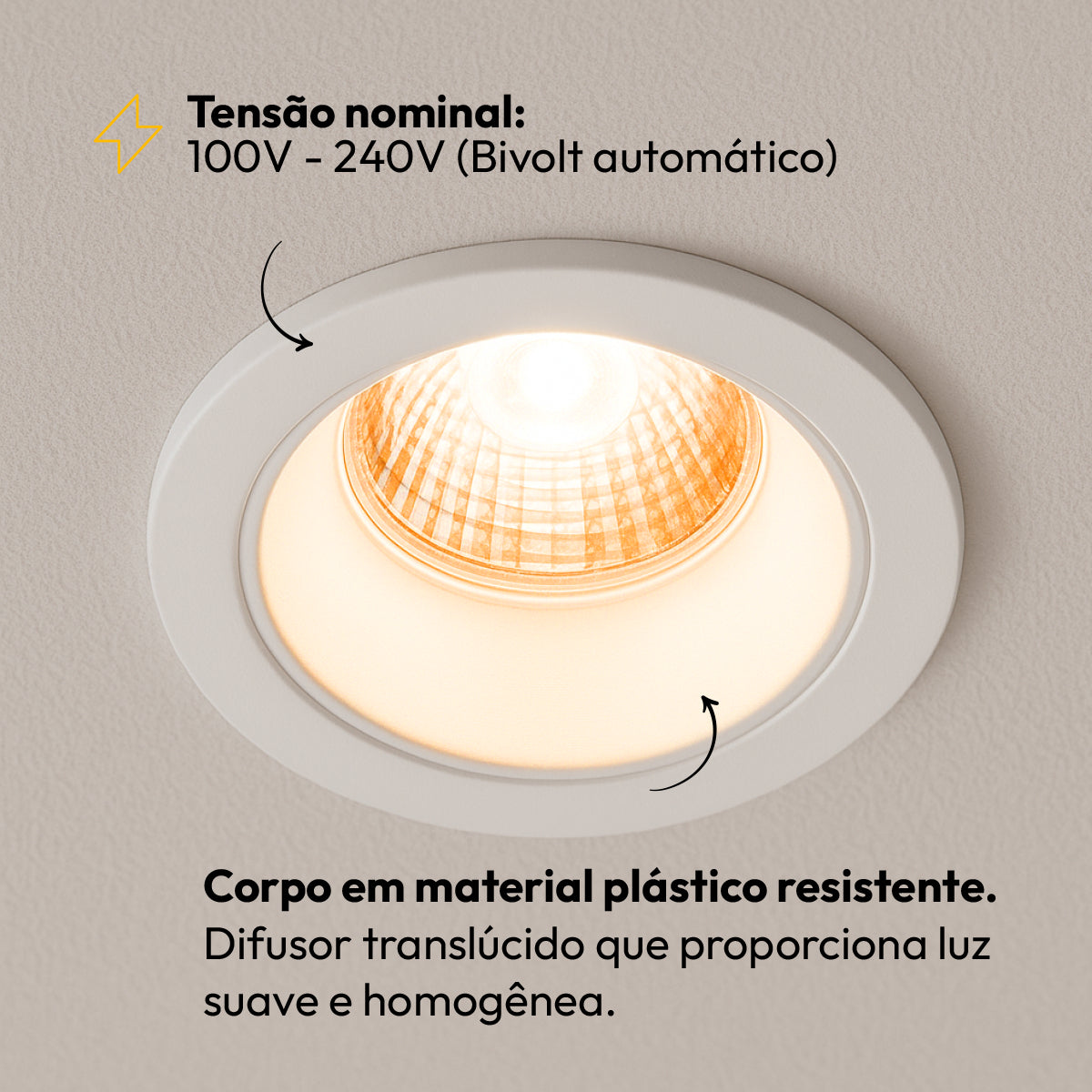 Lampada Led Par20 7w 3000k Branco Quente E27 Bivolt Branco Deluxe