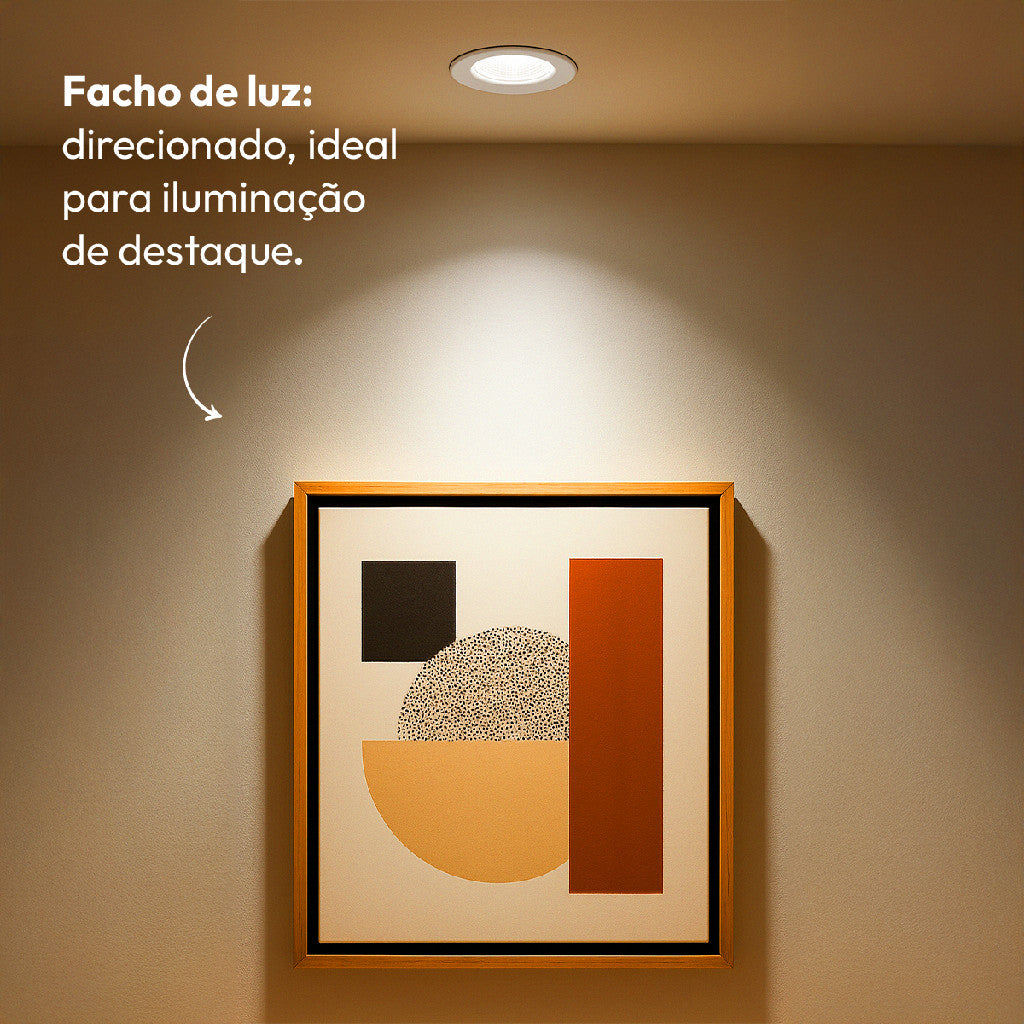Lampada Led Par20 7w 3000k Branco Quente E27 Bivolt Branco Deluxe