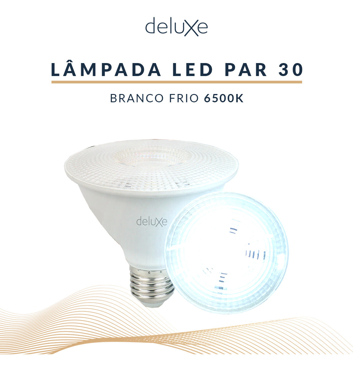 Lampada Led Par30 11w 6500k Branco Frio E27 Bivolt Branco Deluxe