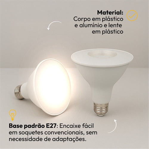 Lampada Led Par38 14w 4000k E27 110v/220v Mg Deluxe By Avant