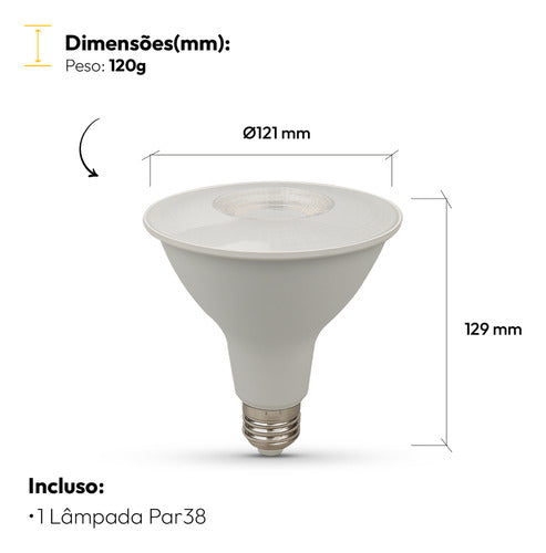 Lampada Led Par38 14w 4000k E27 110v/220v Mg Deluxe By Avant
