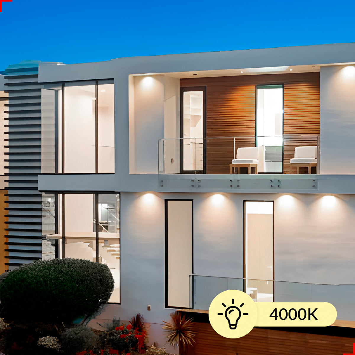 Spot Led Authentic Quadrado 5w 4000k Branco Neutro IP20 BIvolt Branco Avant