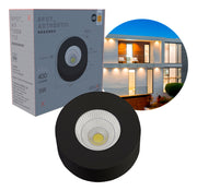 Spot Led Authentic Redondo 5w 2700k Branco Quente IP20 BIvolt Preto Avant