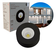 Spot Led Authentic Redondo 5w 6500k Branco Frio IP20 BIvolt Preto Avant