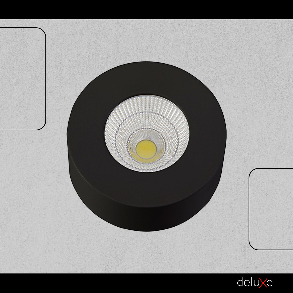 Spot Led Authentic Redondo 5w 6500k Branco Frio IP20 BIvolt Preto Avant