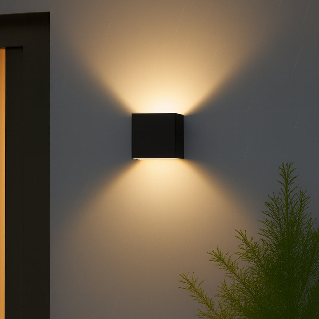 Arandela Led Versati Duplo Facho 4W 3000k Branco Quente Bivolt IP65 Preto Avant