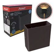 Arandela Led Versati Duplo Facho 4W 3000k Branco Quente Bivolt IP65 Café Avant