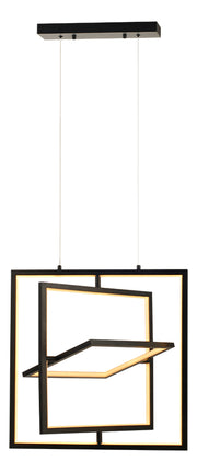 Luminaria Pendente Led Occhio 36w 2700k Preto Deluxe