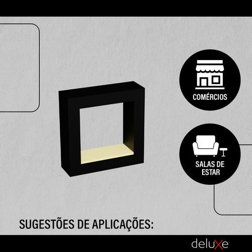Arandela Interna Parede Led Occhio 7w Ip20 2700k Deluxe Cor Preto Luz Branco Quente 912205870 127/220v