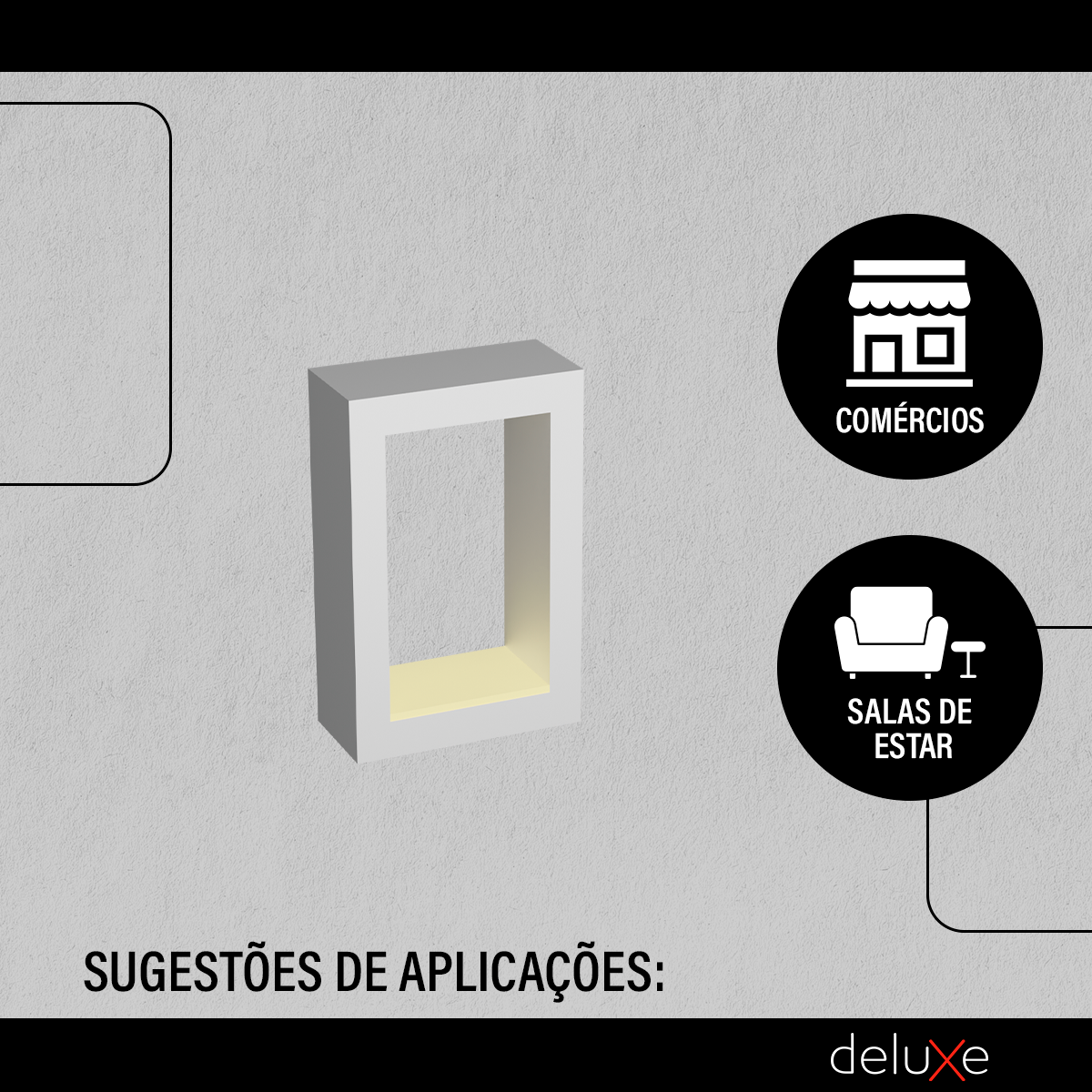 Arandela Led Occhio 12w 2700k Branco Quente Bivolt Branco Deluxe