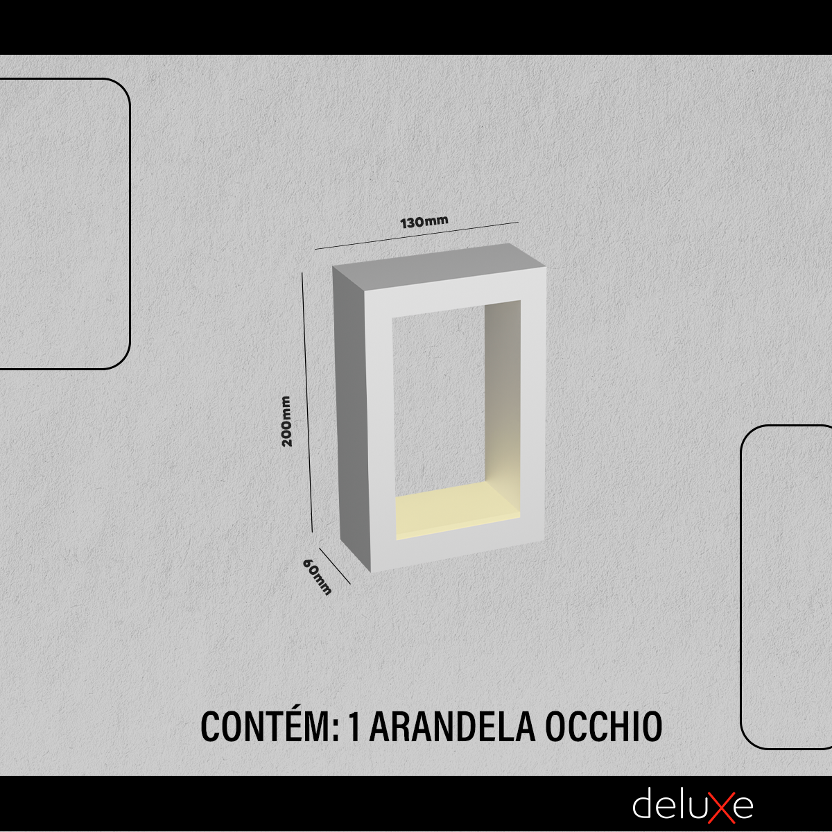 Arandela Led Occhio 12w 2700k Branco Quente Bivolt Branco Deluxe