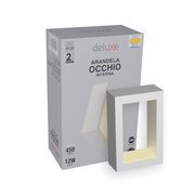 Arandela Led Occhio 12w 2700k Branco Quente Bivolt Branco Deluxe