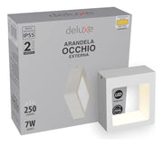 Arandela Led Externa Occhio 7w 2700k Bivolt Branco Deluxe