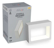 Arandela Led Externa Occhio 12w 2700k Bivolt Branco Deluxe