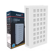 Arandela Led Cobogó Quadros 12W 3000k Branco Quente Bivolt Ip65 Branco Avant