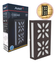 Arandela Led Cobogó Mandala 12W 3000k Branco Quente Bivolt Ip65 Café Avant