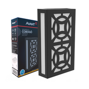 Arandela Led Cobogó Circolo 12W 3000k Branco Quente Bivolt Ip65 Preto Avant
