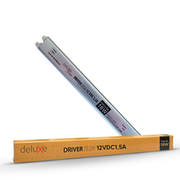 Fonte Driver Slim Fita Led 18w 12v 1,5A IP20 Bivolt Preto Avant