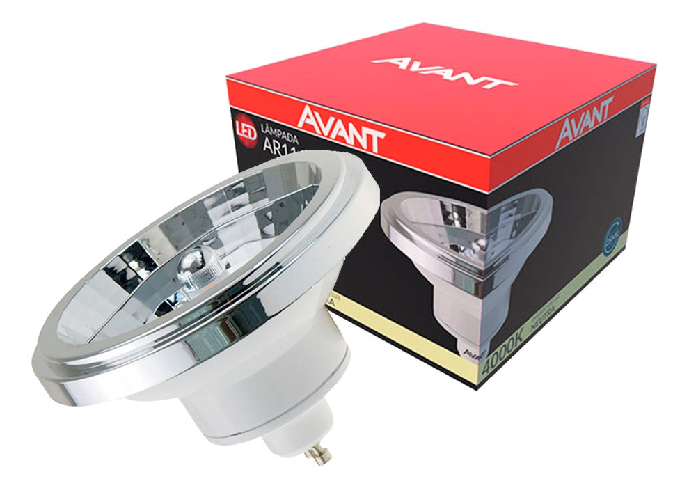 Lâmpada Ar111 12w 4000k Branco Neutro Gu10 IP20 Bivolt Branco Avant