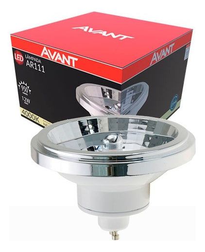 Lâmpada Ar111 12w 4000k Branco Neutro Gu10 IP20 Bivolt Branco Avant