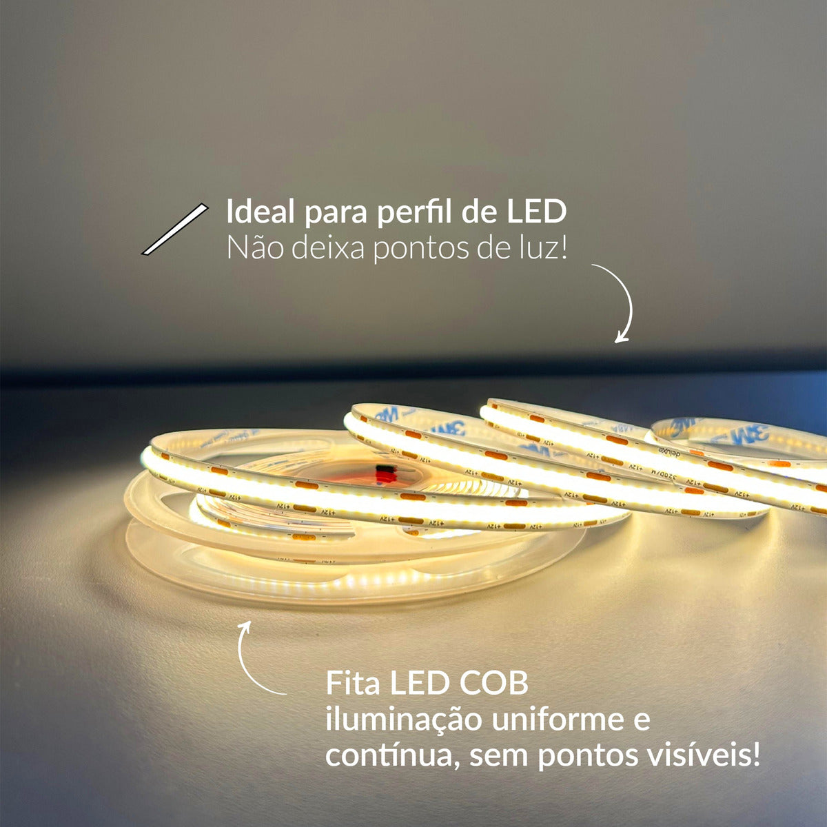Fita Led Luce 8w 2700k Branco Quente 720lm IP20 12v Avant