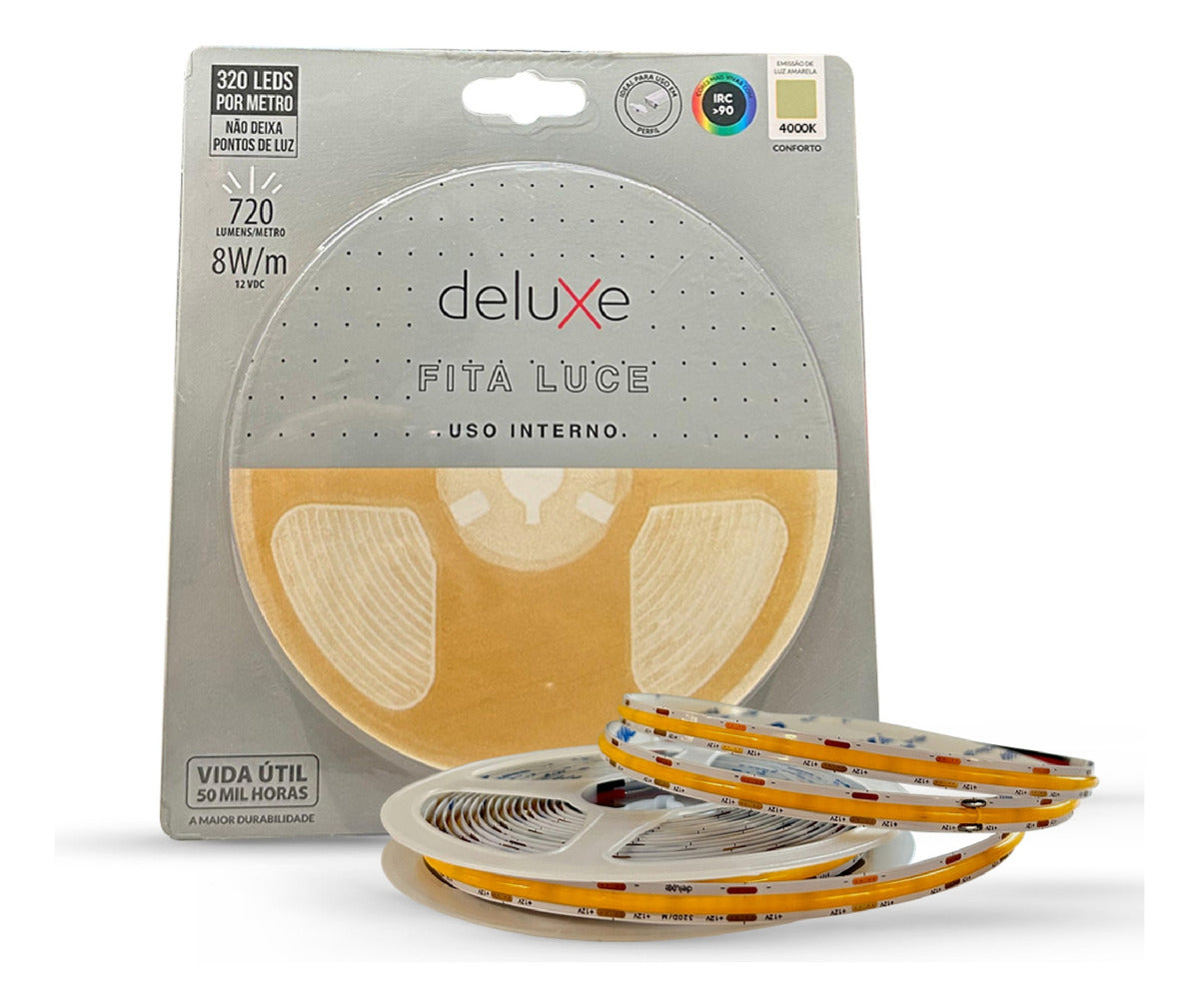 Fita Led Luce 8w 4000K Branco Neutro 1350lm IP20 12v Avant