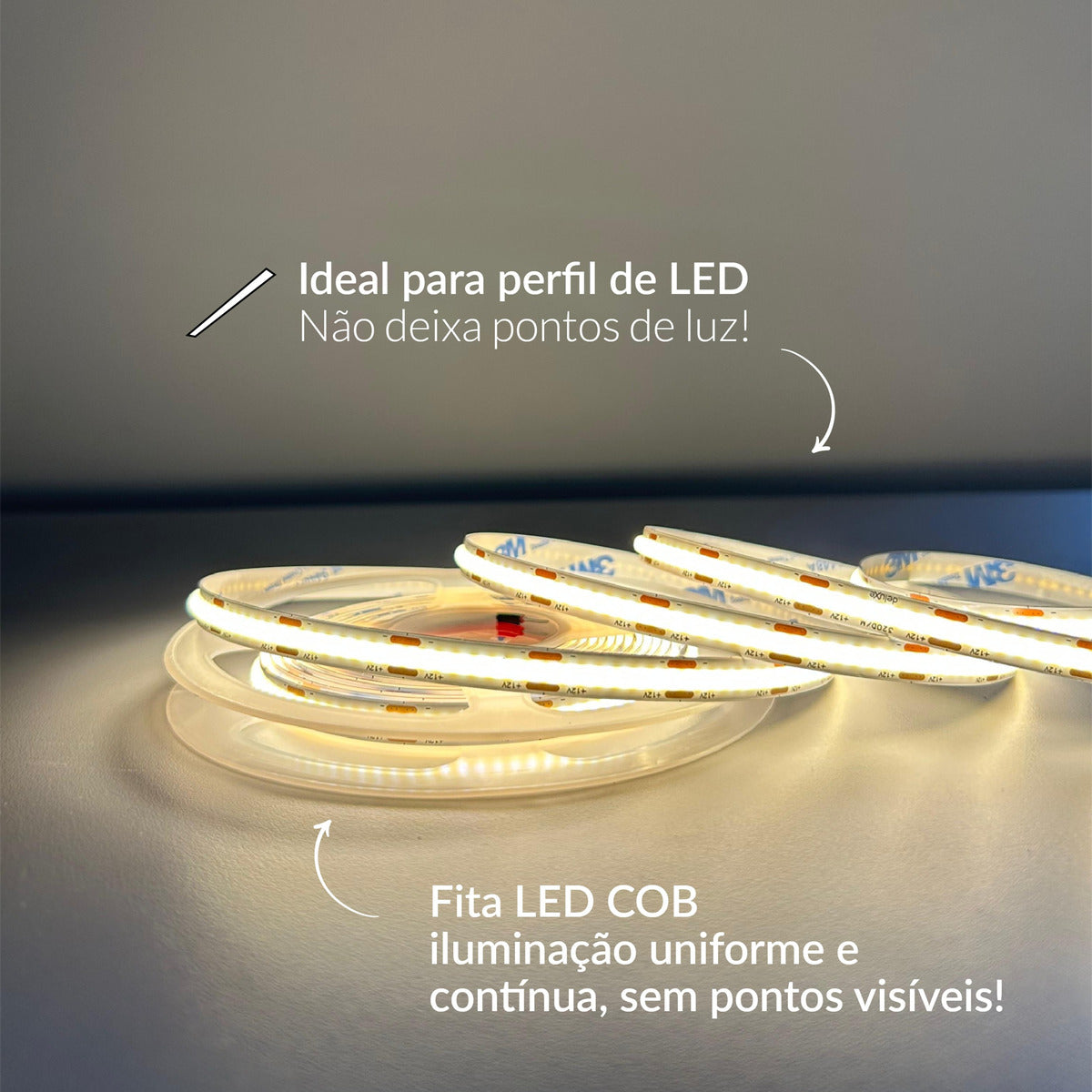 Fita Led Luce 8w 4000K Branco Neutro 1350lm IP20 12v Avant