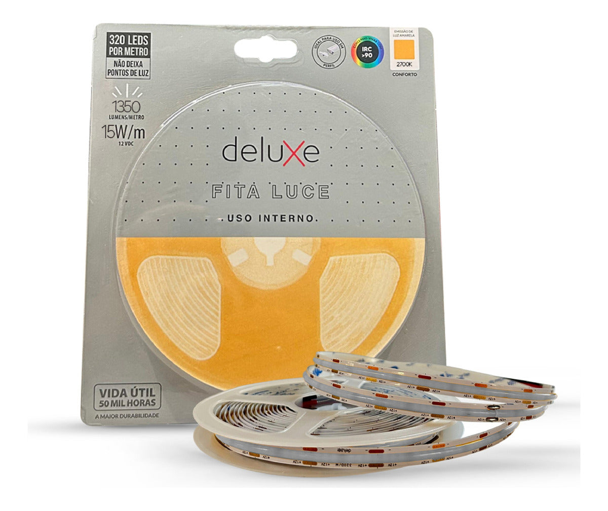 Fita Led Luce 15w 2700k Branco Quente 1350lm IP20 12v Avant