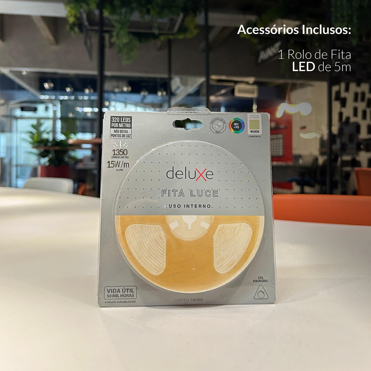 Fita Led Luce 15w 4000k Branco Neutro 1350lm IP20 12v Avant